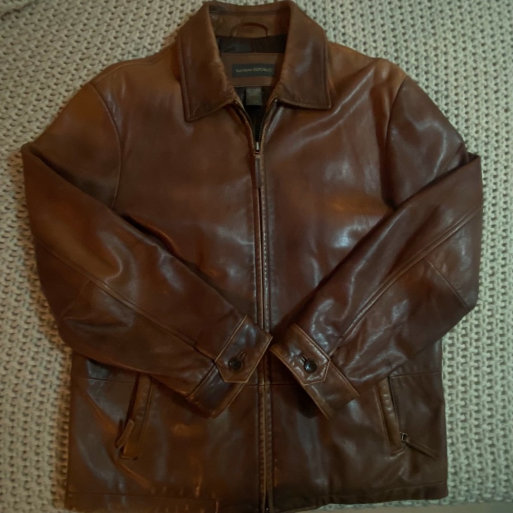 Banana Republic | Brown Leather Jacket | size S
